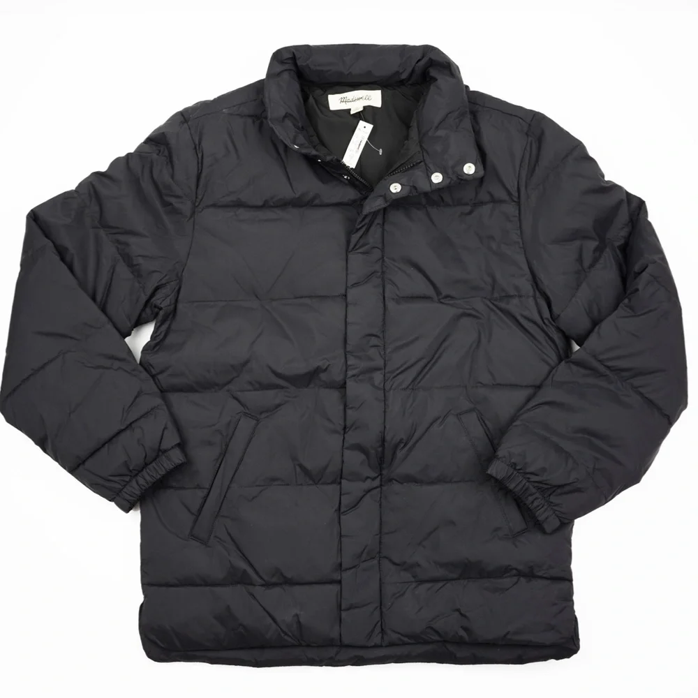 New MADEWELL Mens Quilted Puffer Jacket in Black - Picture 2 of 4
